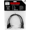 Mogami Pure Patch Pedal Cables - 12in - Right-Angle - 3 Pack