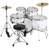 ddrum D1 Junior Complete Drum Set w/ Cymbals - Gloss White