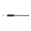 Fender Festival Hemp Instrument Cable - 10ft - Straight/Angle - Pure Hemp - Green