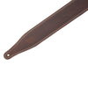 Levy's Like Butter Series Garment Leather Guitar Strap - Double Stitched Dark Brown - 2.5in