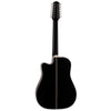 Takamine EF381DX Deluxe 12-String Cutaway Dreadnought Acoustic-Electric Guitar w/case - Gloss Black Finish