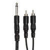 Hosa CYR-102 Y Cable - 1/4 in TS to Dual RCA - 6.5 ft.