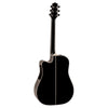 Takamine EF341SC Legacy Dreadnought Cutaway Acoustic-Electric Guitar w/ Case - Gloss Black