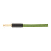 Fender Festival Hemp Instrument Cable - Straight/Angle - 18.6in - Pure Hemp - Green