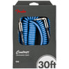 Fender Contour™ Series Coil Instrument Cables - 30ft - Lake Placid Blue