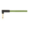 Fender Festival Hemp Instrument Cable - 10ft - Straight/Angle - Pure Hemp - Green