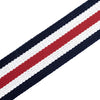 Levy's Signature Cotton Series Guitar Strap - White, Blue, & Red - 2in