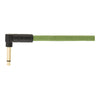 Fender Festival Hemp Instrument Cable - Straight/Angle - 18.6in - Pure Hemp - Green