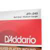 D’Addario EJ83M Medium Ball End Acoustic Guitar Strings - Gypsy Jazz Guitar - Silver-Wound - 11-45