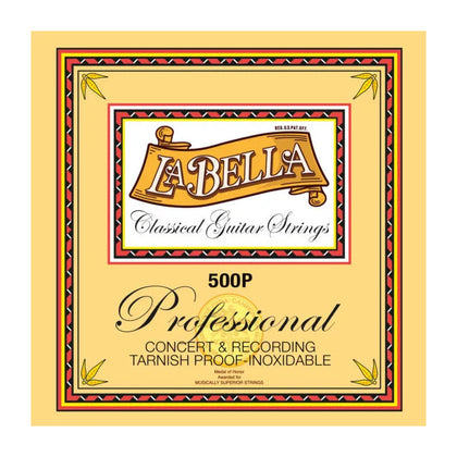 La Bella 500P Professional Concert & Recording Nylon Guitar Strings - Medium-Hard Tension