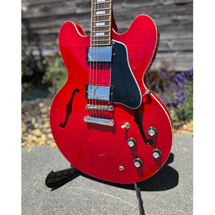 Gibson Epiphone Limited Edition Figured Cherry Top ES-335 Semi-Hollowbody Exclusive Electric Guitar w/ Premium Gig Bag