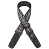 Henry Heller Lock-It Straps Retro Vintage Series Guitar Strap - Jacquard Carbon Canyon