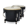 LP Discovery Bongo Set Onyx w/Black Hardware