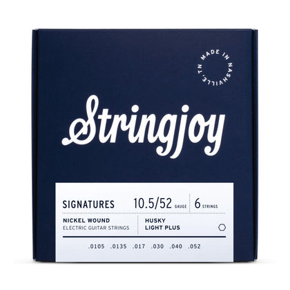 Stringjoy Signatures Nickel Wound Electric Guitar Strings - Husky Light Plus Gauge - 10.5-52