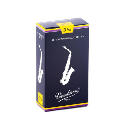 Vandoren Traditional Alto Sax - Size 3.5 - 10 Pack