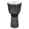 Toca Percussion TSSDJ-MBO 10 in. Medium Street Series Rope Tuned Mahogany Djembe - Black Onyx