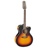 Takamine GJ72CE-12 BSB 12-String Jumbo Cutaway Acoustic-Electric Guitar - Gloss Brown Sunburst