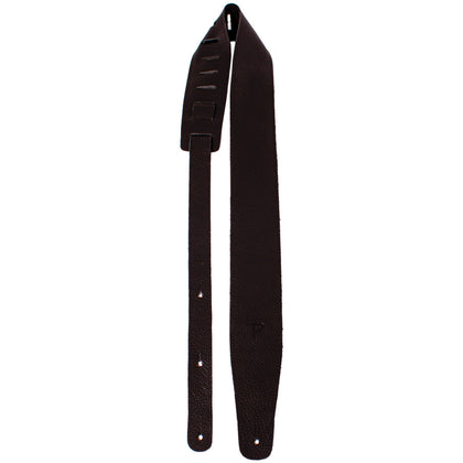 Perri's Leathers 2.5 in. Saddle Leather Guitar Strap - Black