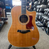 Taylor 810ce Venetian Cutaway Dreadnought Acoustic-Electric Guitar w/ Hard Case (Pre-Owned)