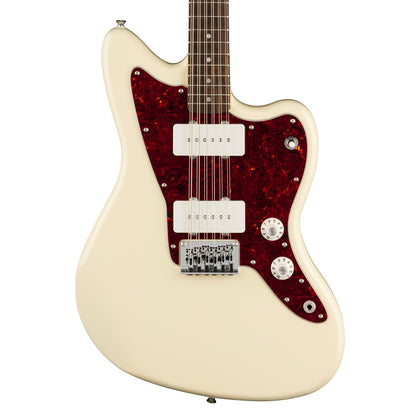 Fender Squier Paranormal Jazzmaster® XII - Laurel Fingerboard - Tortoiseshell Pickguard - Olympic White