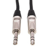 Hosa Pro Balanced Interconnect REAN 1/4 in TRS to Same - 100 ft.