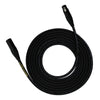 RoadHog Microphone Cable with Neutrik XLR Connectors - Black - 10 ft.