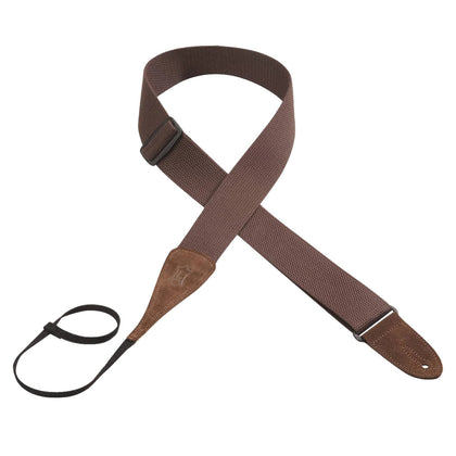 Levy's 2 in. Wide Cotton Guitar Strap - Brown