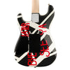 EVH Striped Series Circles Electric Guitar - White and Black