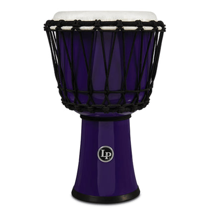 LP World 7 in. Rope Tuned Circle Djembe - Purple