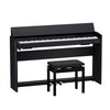 Roland F-701 Digital Upright Piano with Stand and Bench - Black