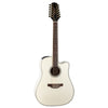 Takamine 12-String Dreadnought Cutaway Acoustic-Electric Guitar - Gloss Pearl White - Gold Hardware - TP-3G Electronics