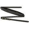 Fender Mustang Leather Saddle Straps - Black