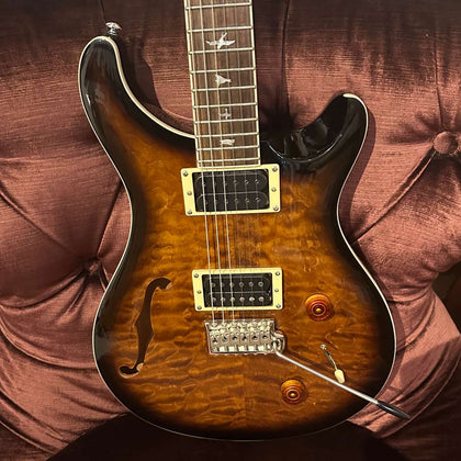 PRS Limited SE Custom Semi-Hollow Quilt-Top Electric Guitar w/ Upgraded Pickups and Bag (Pre-Owned)