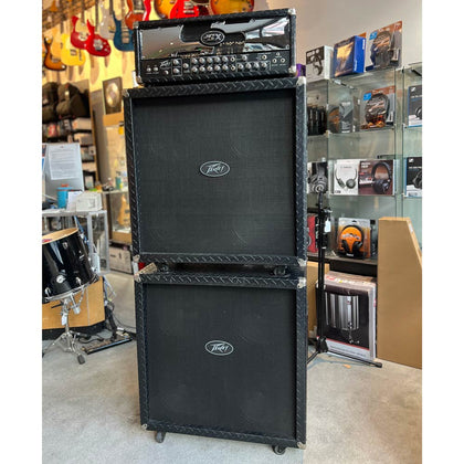 Peavey One of a Kind Custom Primary Tour Use JSX Guitar Amp Full Stack - Diamond Plate w/ Deluxe Covers (Joe Satriani Private Collection) (Pre-Owned)