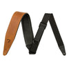 Fender Right Height 2.5 in. Leather Guitar Strap - Cognac