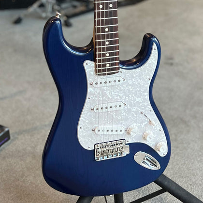 Fender Cory Wong Stratocaster Electric Guitar w/ Vintage Case - Sapphire Blue Transparent (Joe Satriani Private Collection) (Pre-Owned)