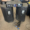 QSC RMX 2450 1200-Watt 2RU Pro Power Amp Bundled w/ Yorkville NX350 PA Speaker Pair (Pre-Owned)