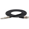 HOSA HXS-010 Pro Balanced Interconnect REAN XLR3F to 1/4 in TRS Cable - 10 ft.