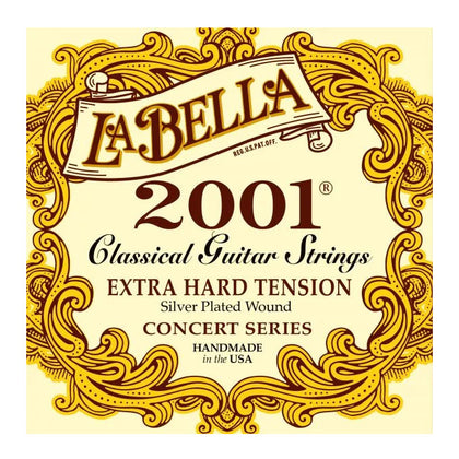 La Bella 2001 Classical Nylon Guitar Strings - Extra Hard Tension