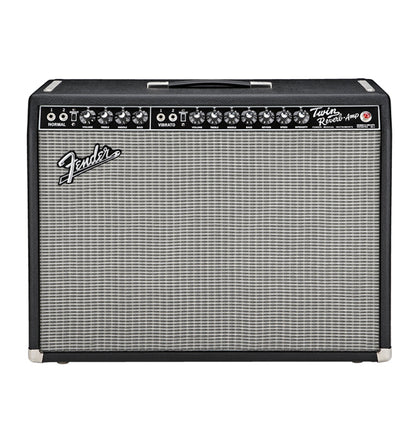 Fender ’65 Twin Reverb 85 Watt Guitar Comb Amp - Black and Silver