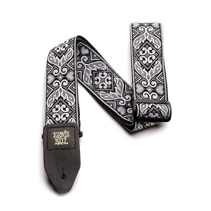 Ernie Ball P04166 Jacquard Design Polypro 2 in. Guitar Strap - Tribal Silver