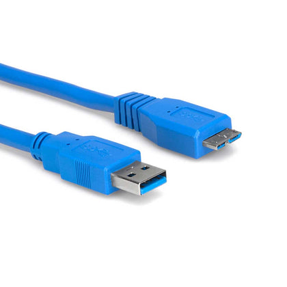 Hosa - USB-306AC - 6 ft SuperSpeed USB 3.0 Cable - Type A to Micro-B