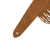 Fender Suede 2.5 in. Fringe Strap - Honey Brown