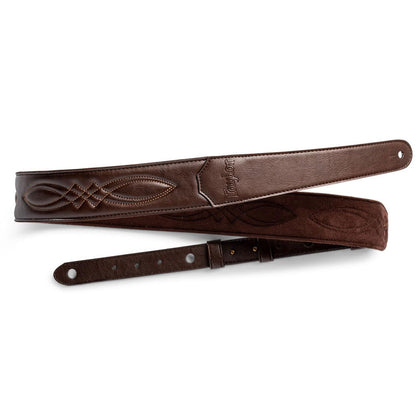 Taylor 4200-20 Vegan Leather 2 in. Guitar Strap - Chocolate Brown