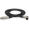 Hosa - XRR-105 - 5 ft Balanced Interconnect Cable - XLR Female to Right Angle XLR Male