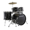 Ludwig Accent 5-Piece Fusion Acoustic Drum Set w/Hardware and Cymbals - Black Sparkle