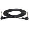 Hosa CSS-103RR Balanced Interconnect Cable - 1/4 in Right Angle TRS Male to Same - 3 ft.