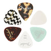 Fender Material Medley, (6 Pack) Thin Picks