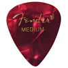 Fender 12 Pack 351 Shape Mediun Guitar Picks - Red Moto