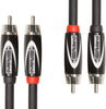 Roland RCC-3-2R2R Black Series 3ft Interconnect Cable with Dual RCA to RCA Connectors - Bananas at Large